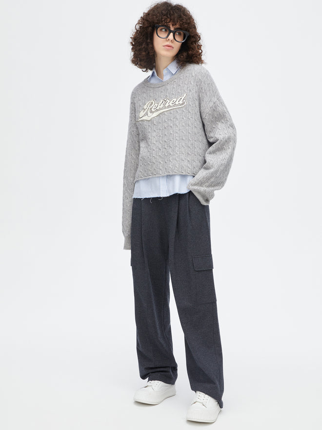 Pull fleuri vintage