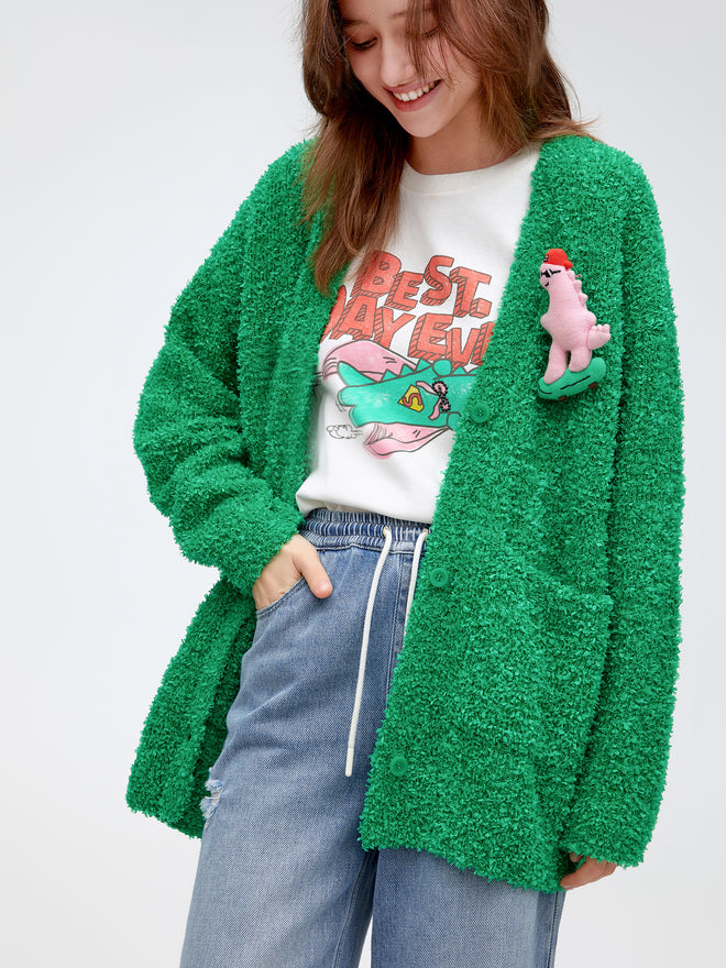 Cardigan en fil papillon