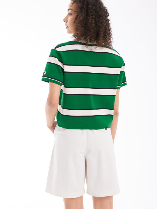 Wide Stripe polo shirt