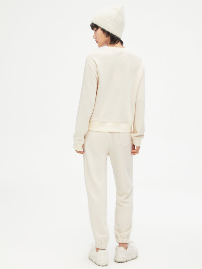 Cream Wool Sweatershirt