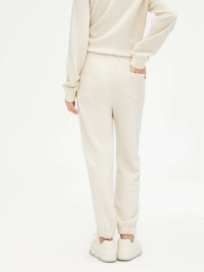 Cream Wool Sweaterpants