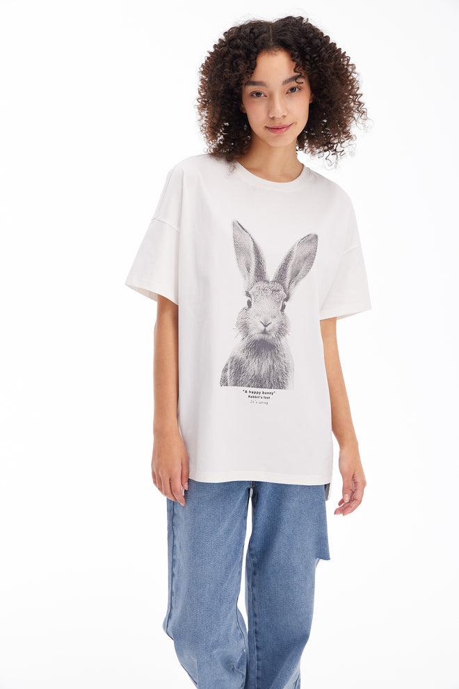 T-shirt amusant à imprimé animal