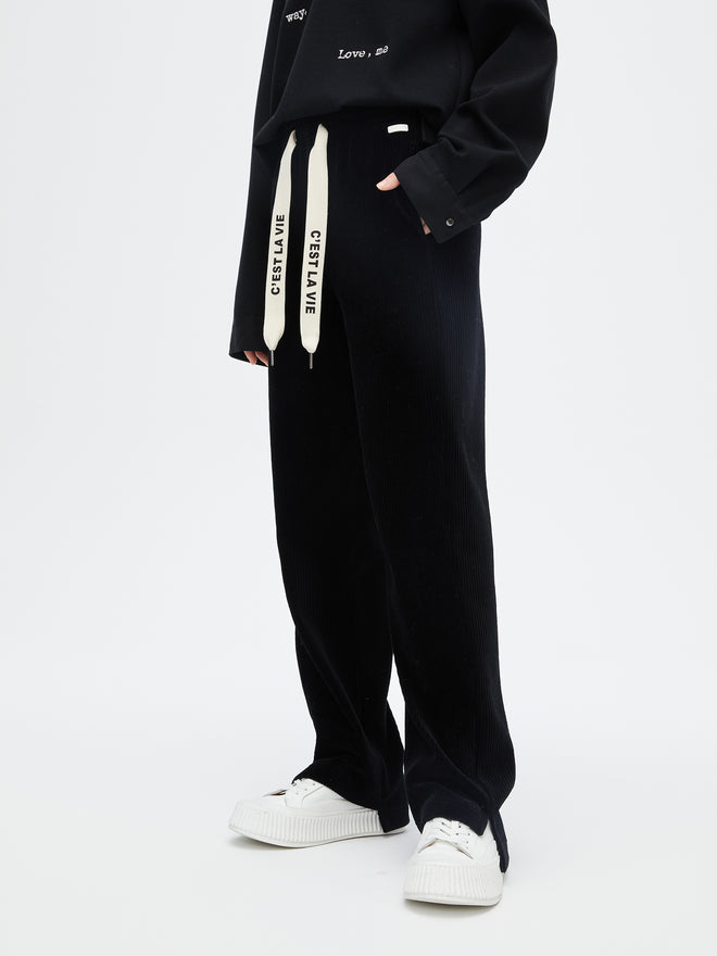 Corduroy Black Pants