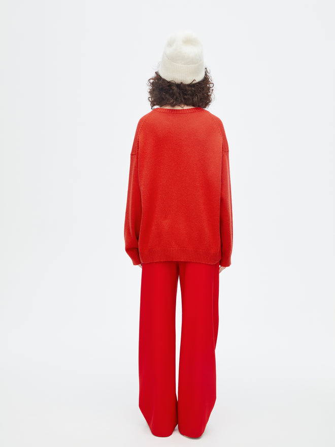 Vintage Red Letter Sweater