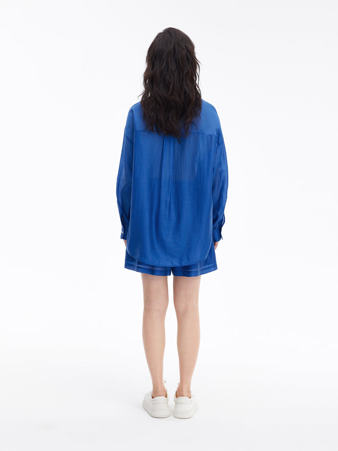 Chemise Bleu Glacier
