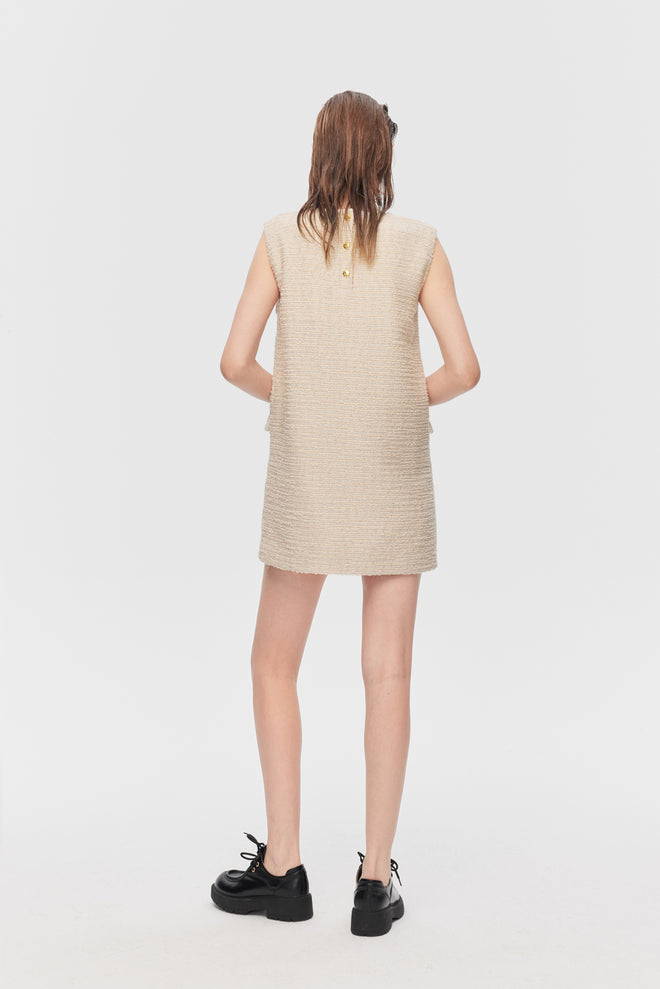 Robe-costume en tweed pastel