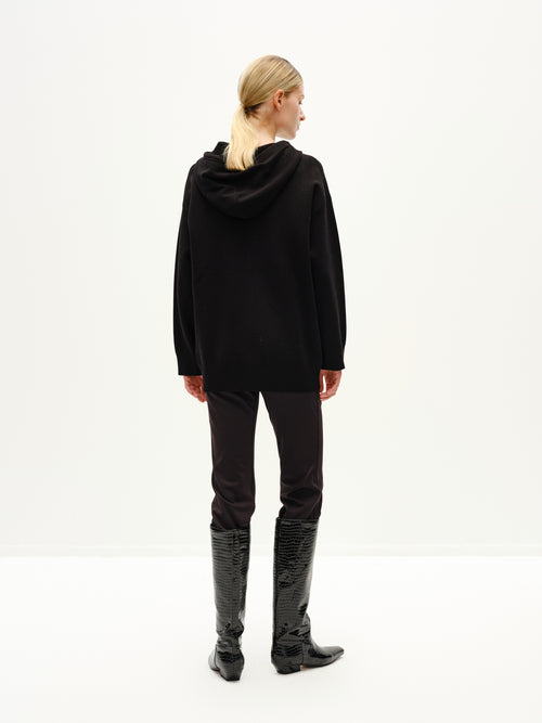 Hooded Sweater with Fun Embroidery