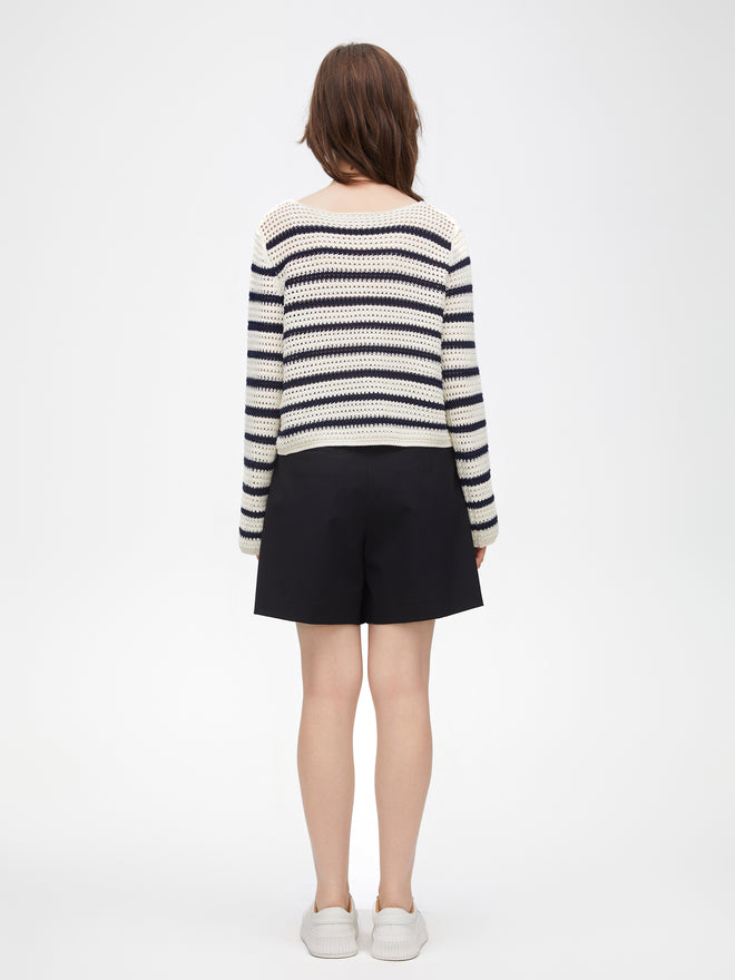 Pull à rayures classique