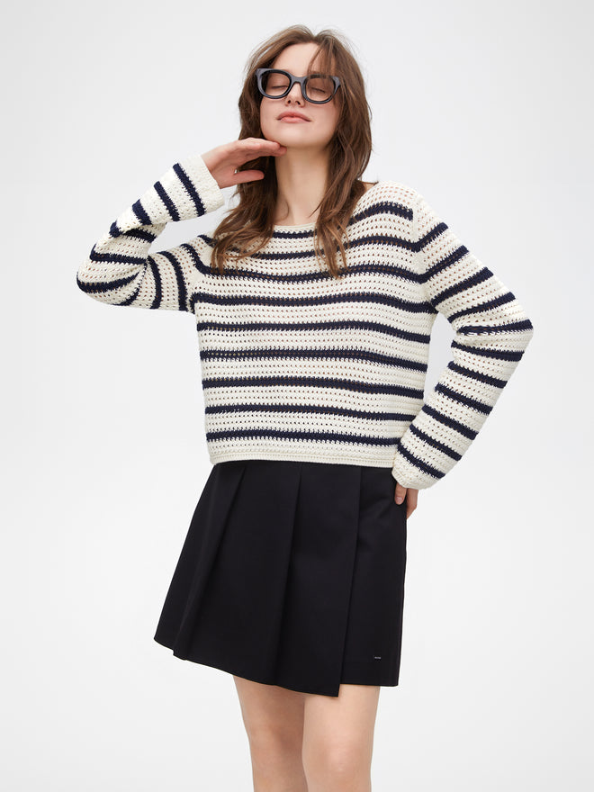 Pull à rayures classique