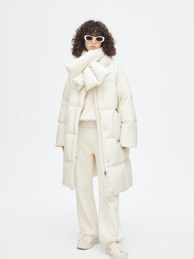 Scarf Long Down Jacket