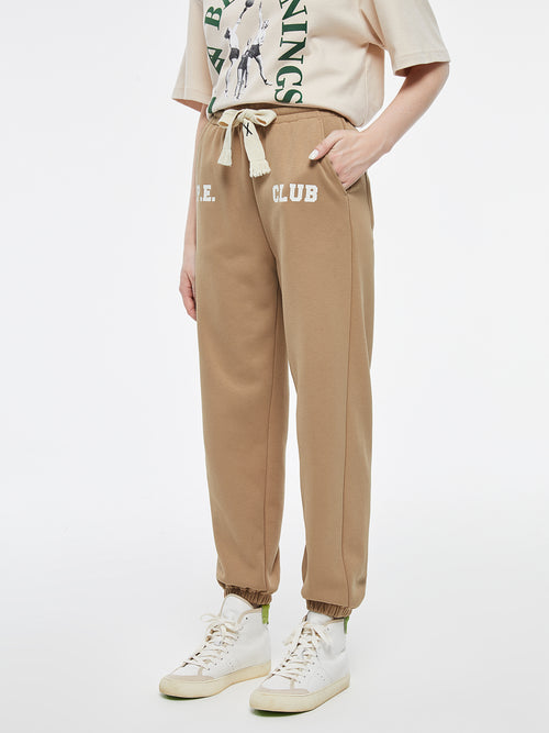 テディドローストリングスウェットパンツ