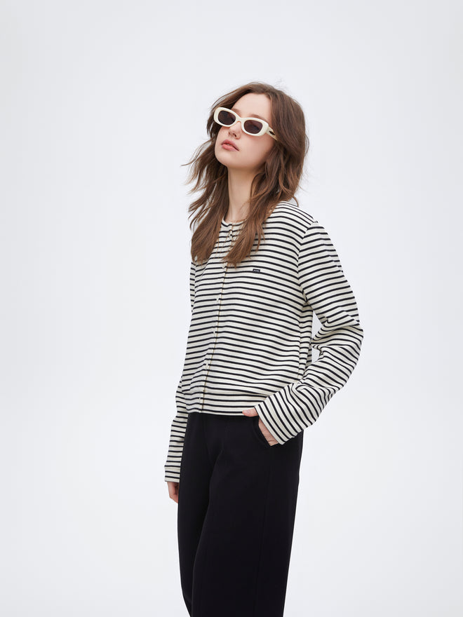 Veste rayée simple