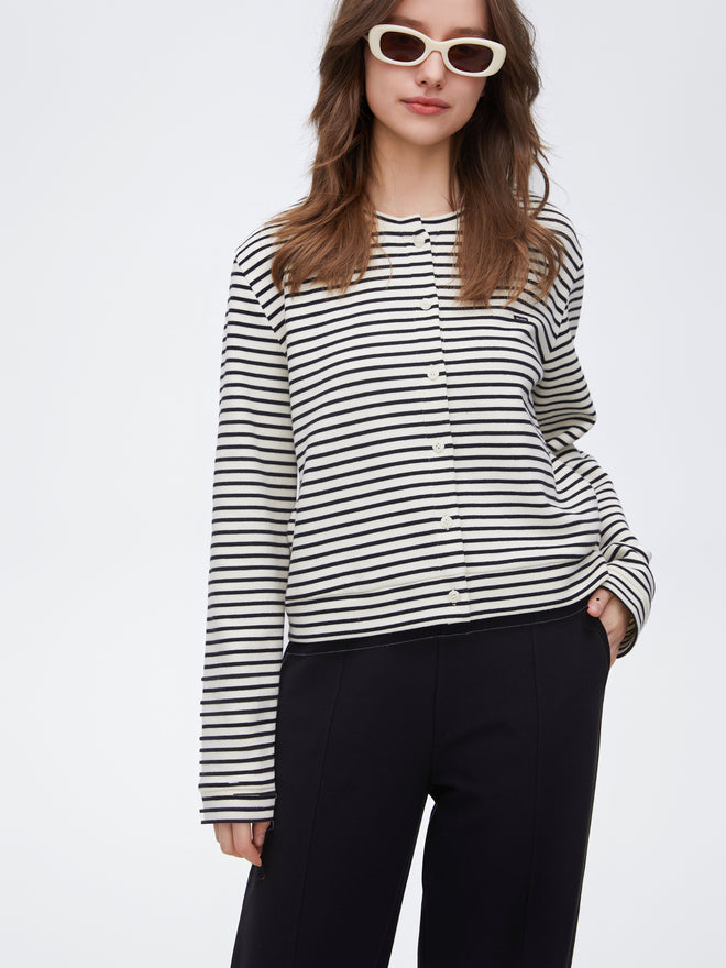 Veste rayée simple