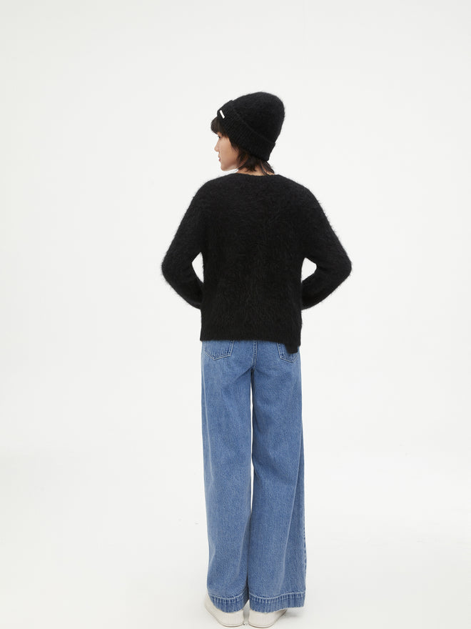 Cardigan pull en alpaga