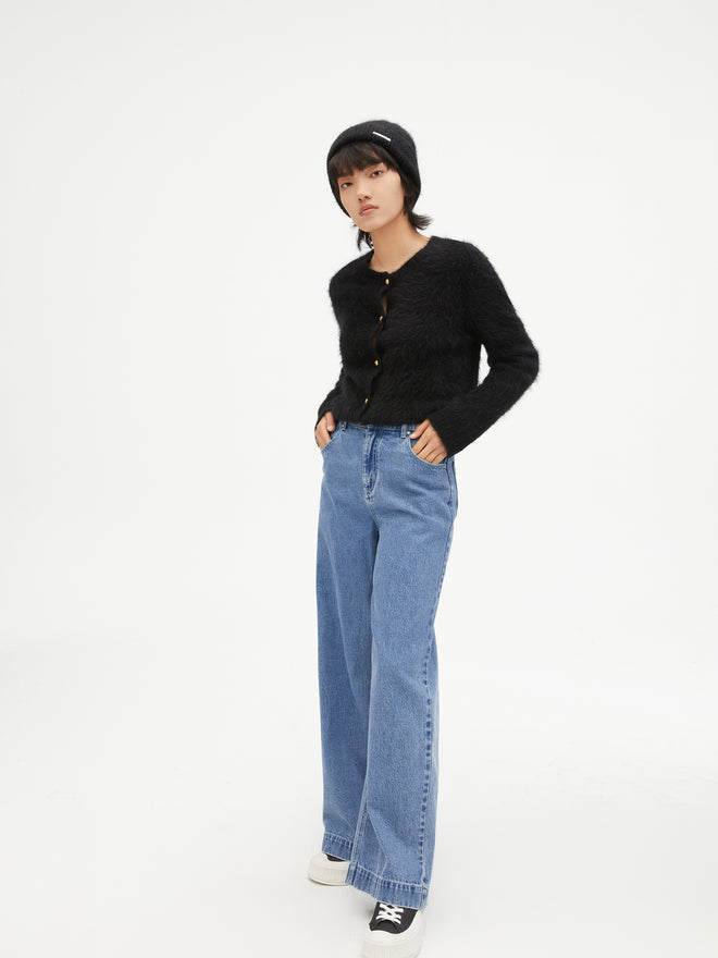 Cardigan pull en alpaga