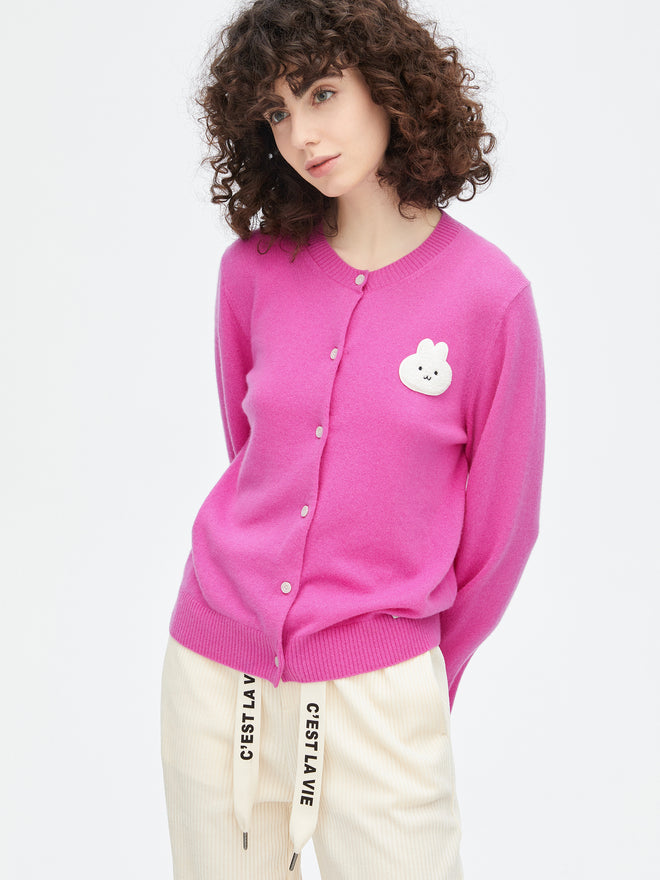 Cardigan violet baies