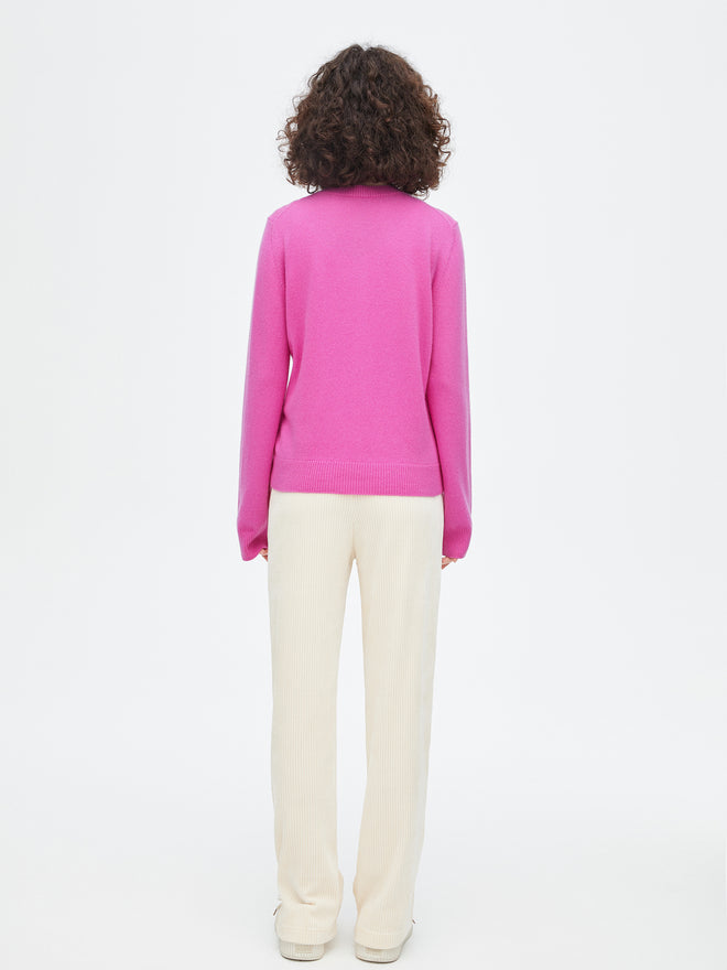 Cardigan violet baies