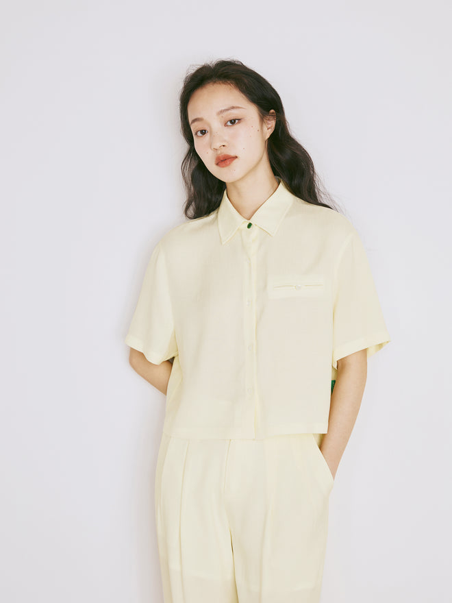 Chemise en lin acide vinaigre frais