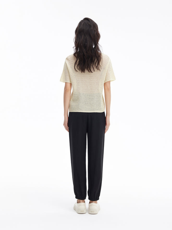 Vintage Monogram Cutout pullover