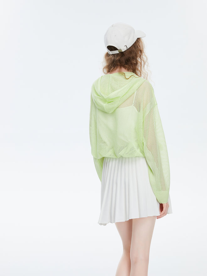 Pull en maille vert clair