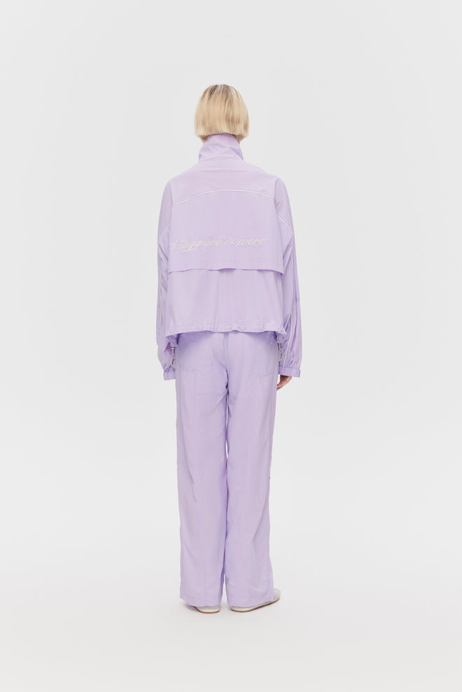 Veste verte et violette