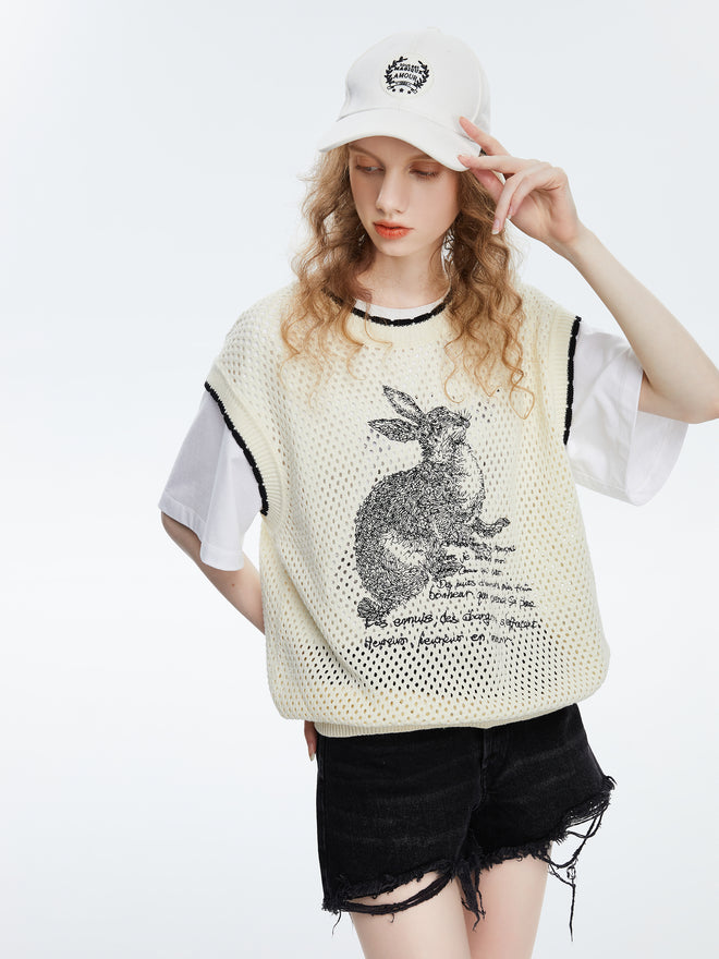 Bunny Crochet Vest
