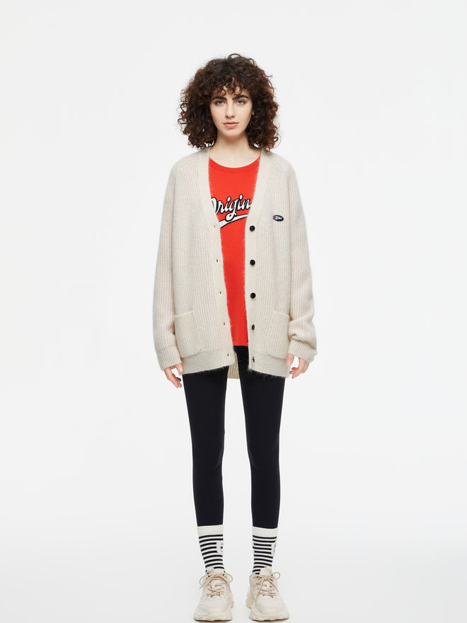 Cardigan ample en tricot