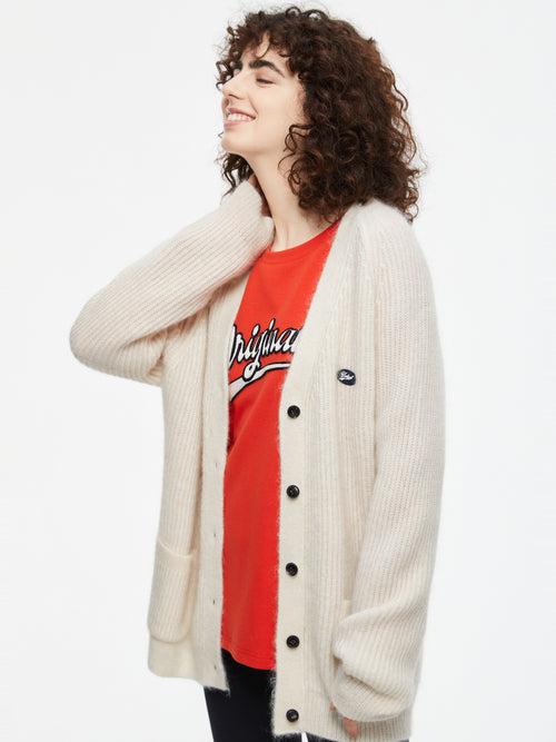 Cardigan ample en tricot