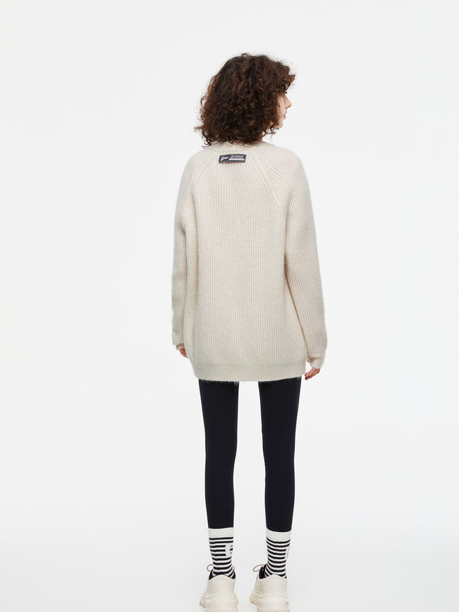 Cardigan ample en tricot