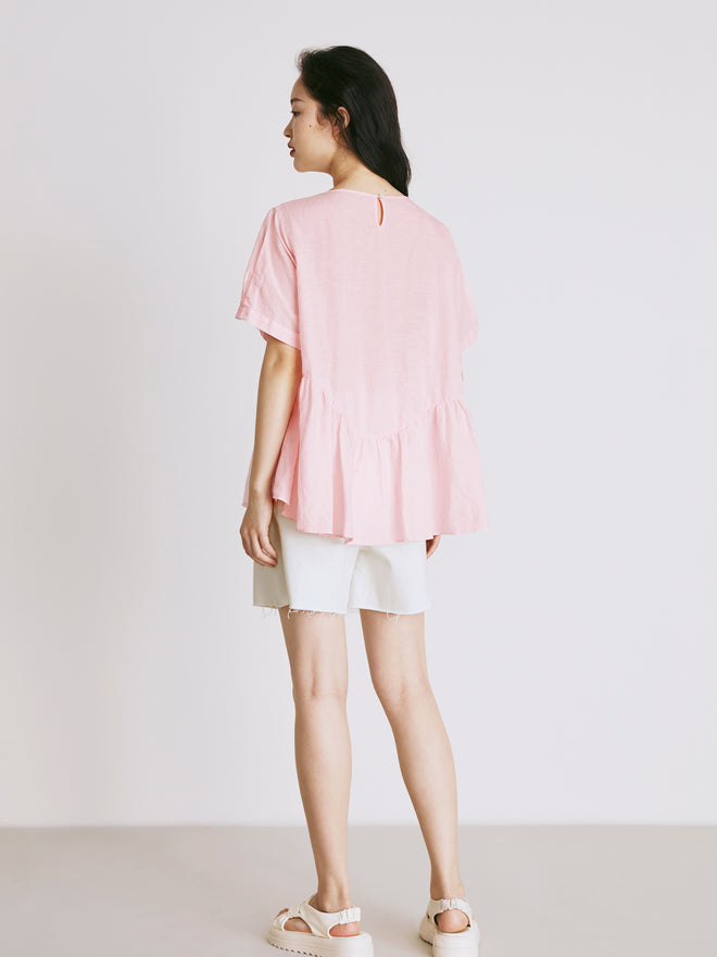 T-shirt de poupée en chanvre rose