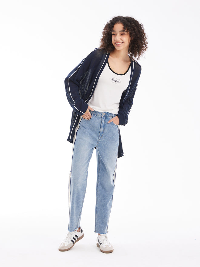 Cardigan imprimé creux
