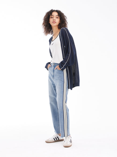Cardigan imprimé creux