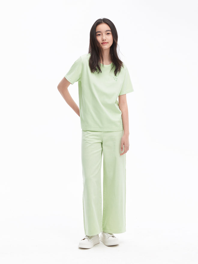 Fresh Green Letter Tee