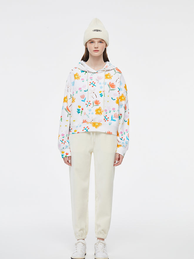 Sweat-shirt à fleurs