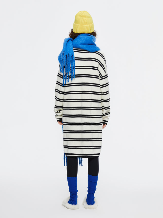 ラ ストライプ セーター ドレス