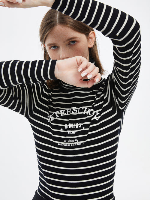 Chemise à bas rayé