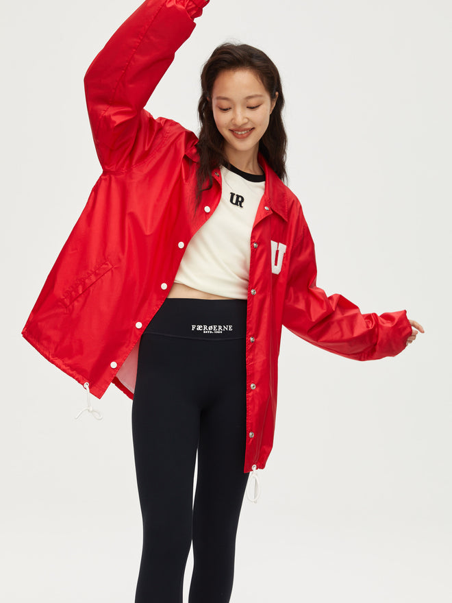 veste soleil rouge vintage