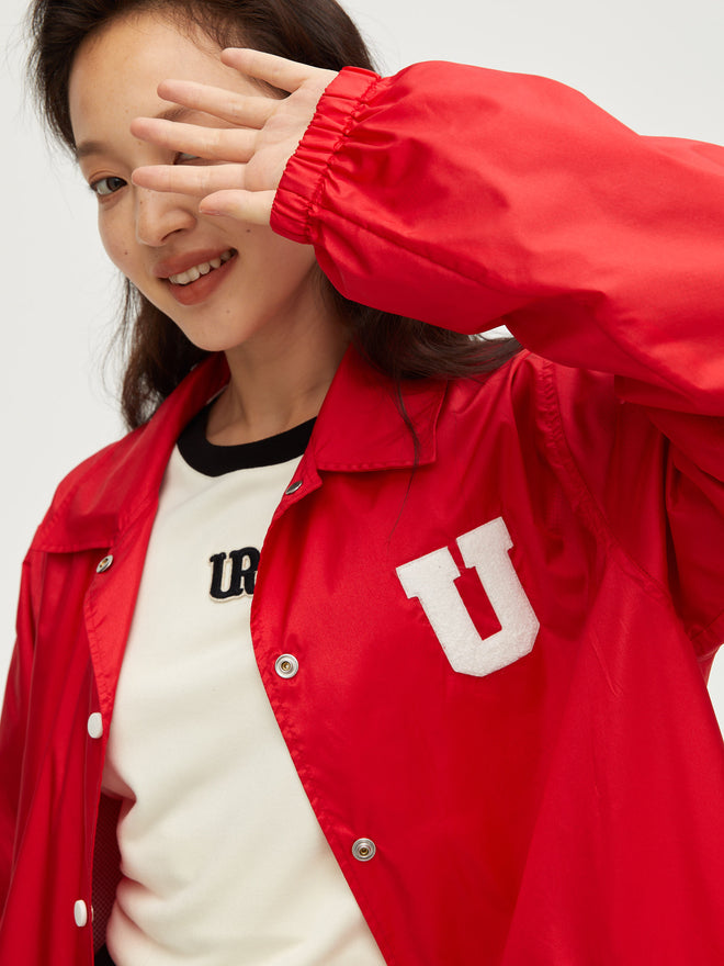 veste soleil rouge vintage