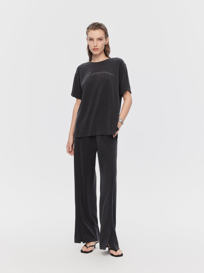 T-shirt ample à smocks