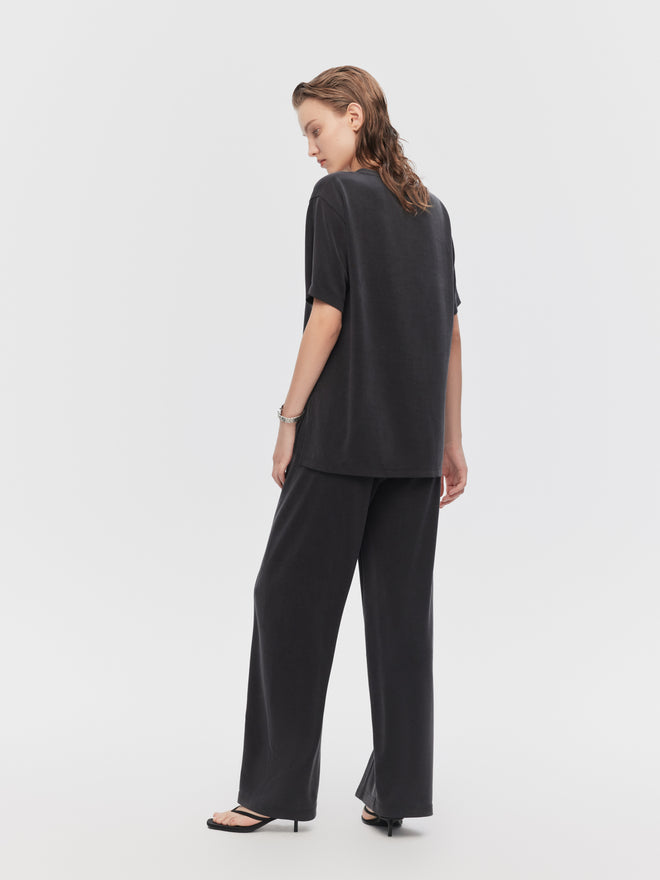 T-shirt ample à smocks