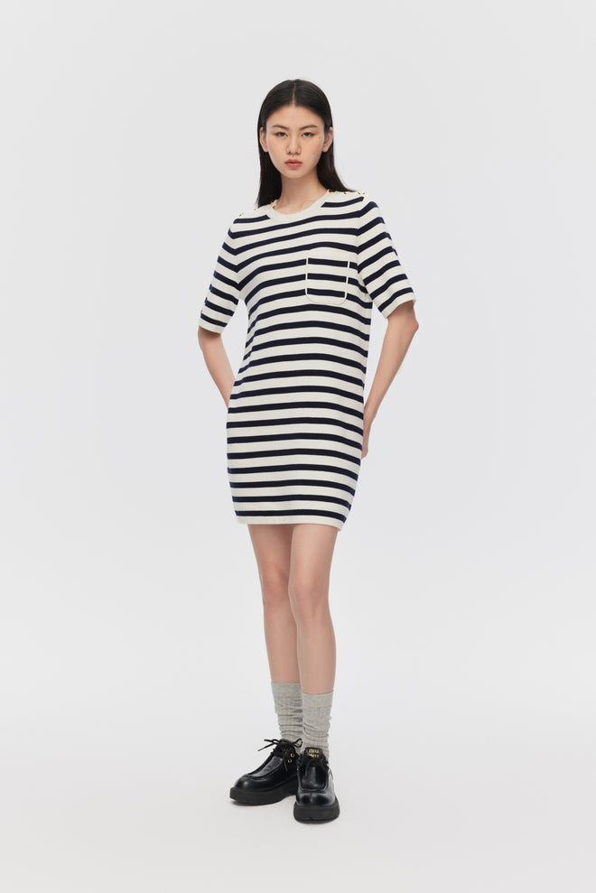 Robe à rayures françaises