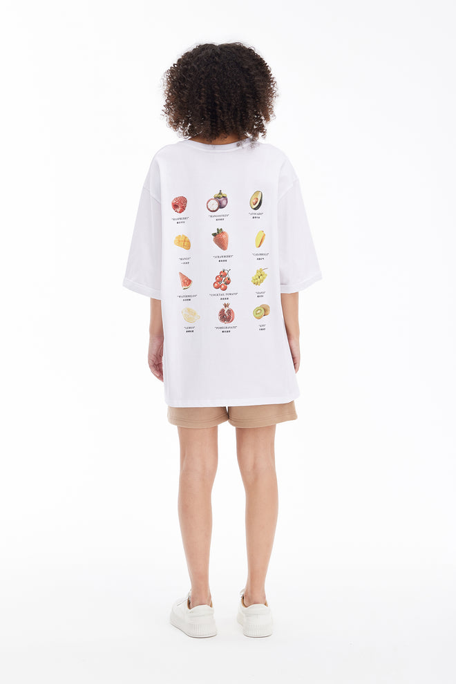 Light Fruit Tee-White