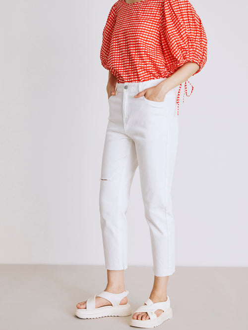 Minimalist White Jeans