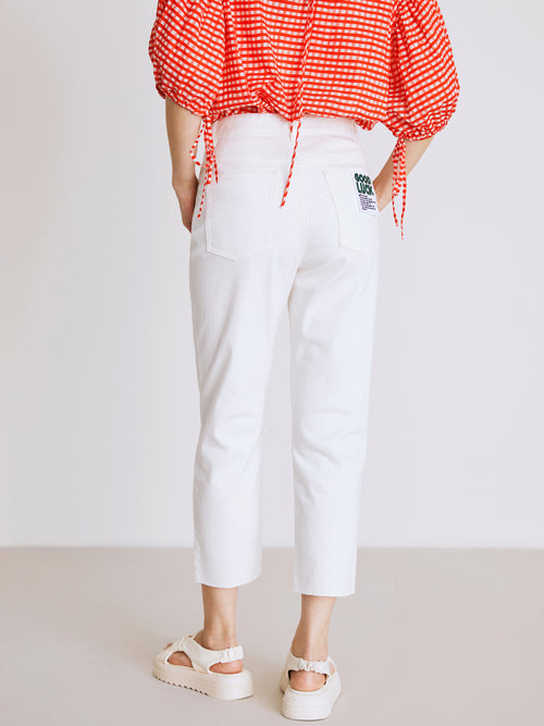 Minimalist White Jeans