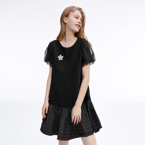 Robe ROMA avec rosette en strass