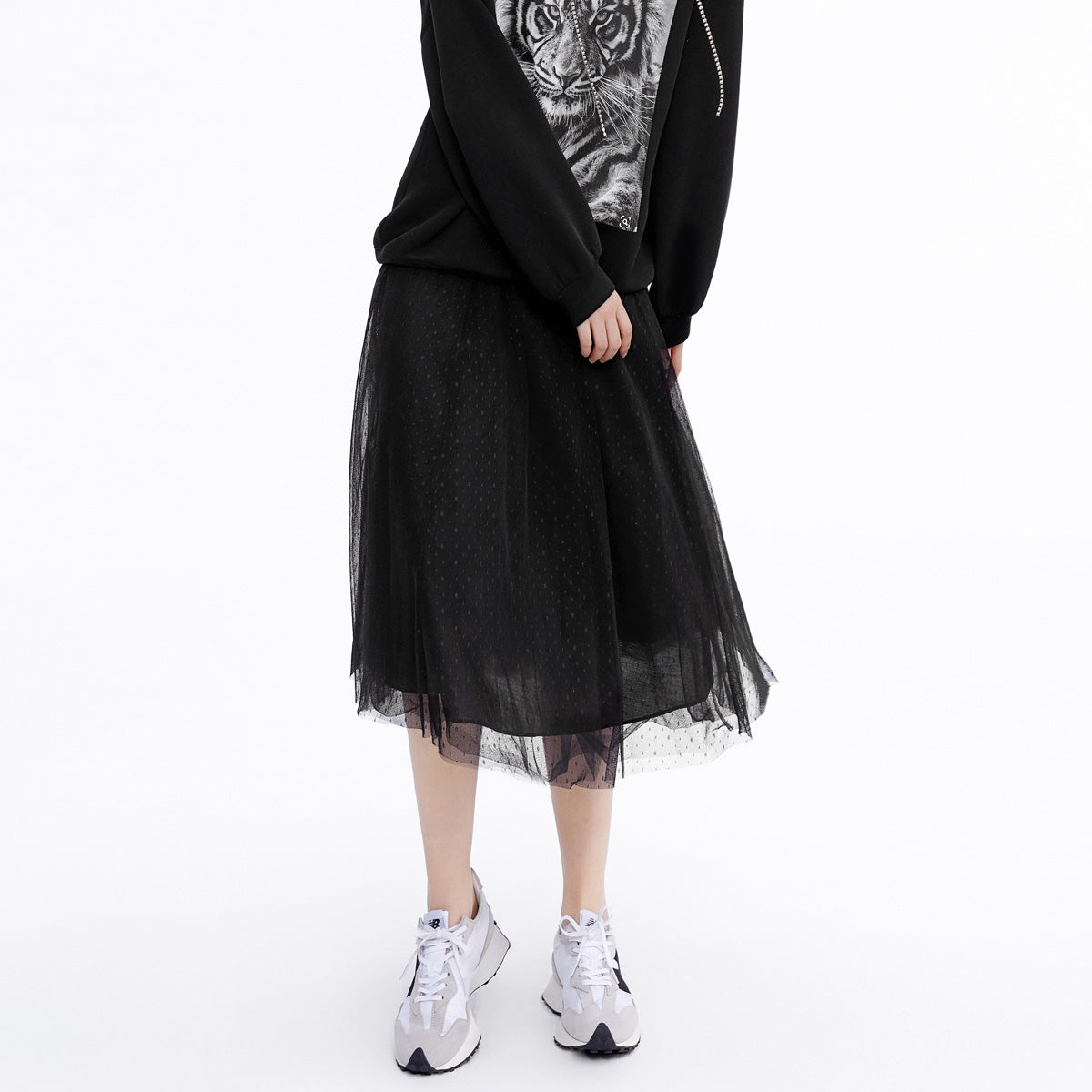 Black tulle skirt new york hotsell