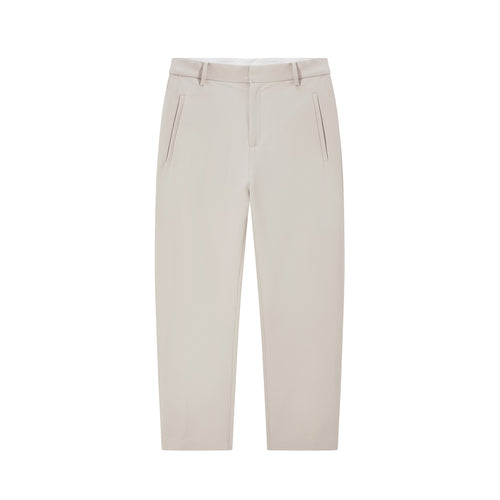 Pantalon de costume beige à neuf points