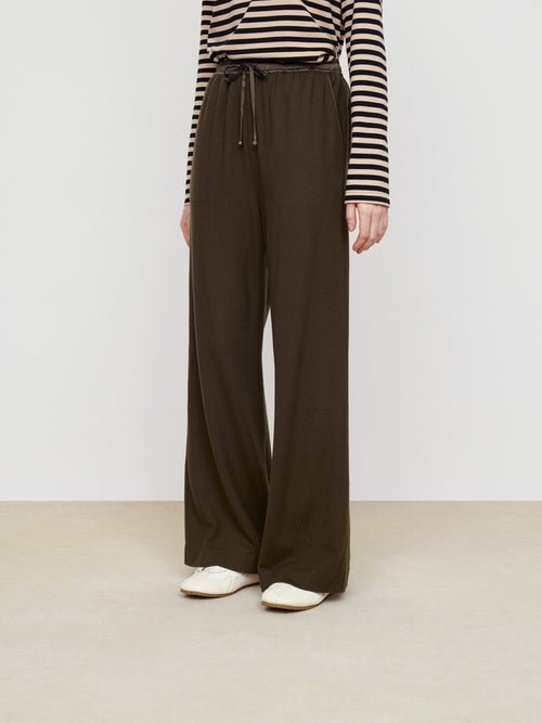 Mocha Wool Knitted Pants