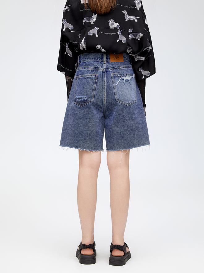 Sunny Denim Midi Pants