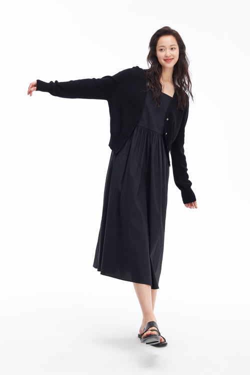 Cardigan court simple classique